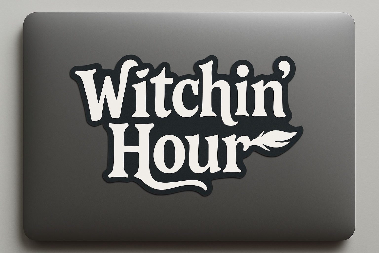 Halloween Witchin’ Hour Sticker Decal Vinyl Laptop Car Window Bumper AUTO Water Bottle Helmets Waterproof Spooky