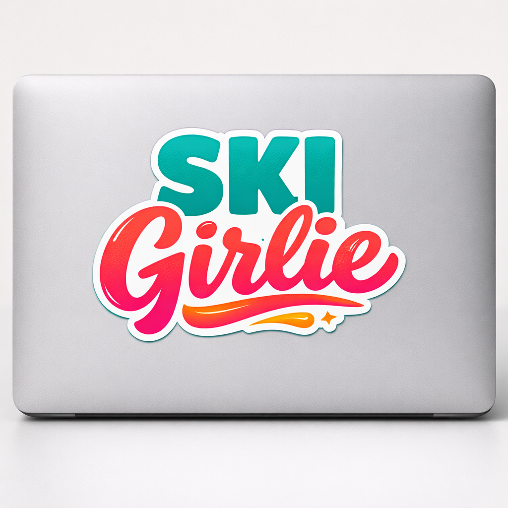 Ski Fun Sticker Decal Vinyl Laptop Car Window Bumper AUTO Water Bottle Helmets Waterproof