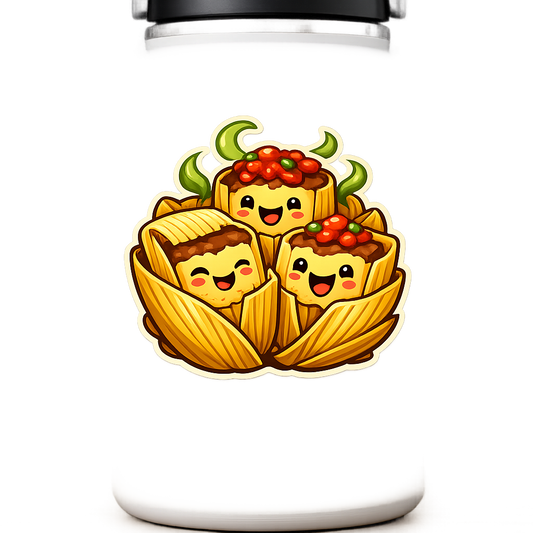 CA California Tamales Sticker Decal Vinyl Laptop Car Window Bumper AUTO Water Bottle Helmets Waterproof Mexican