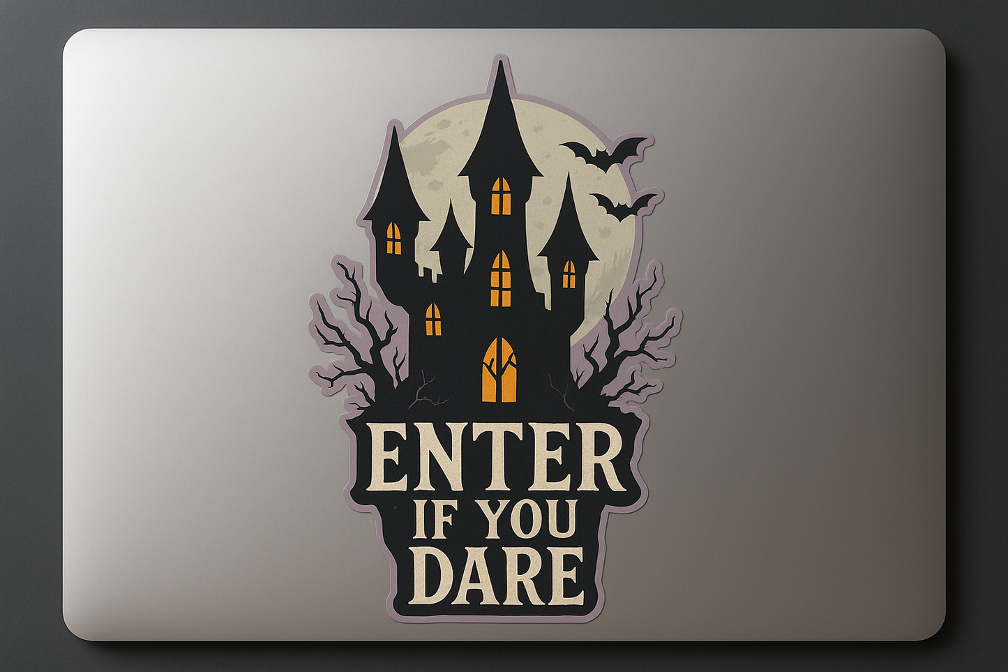 HC Haunted Castle Sticker Decal Vinyl Laptop Car Window Bumper AUTO Water Bottle Helmets Waterproof Silhouette