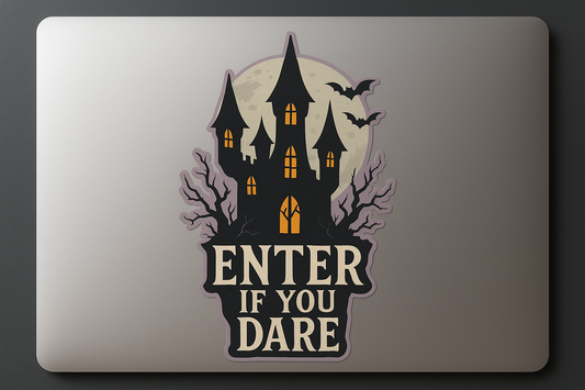 HC Haunted Castle Sticker Decal Vinyl Laptop Car Window Bumper AUTO Water Bottle Helmets Waterproof Silhouette