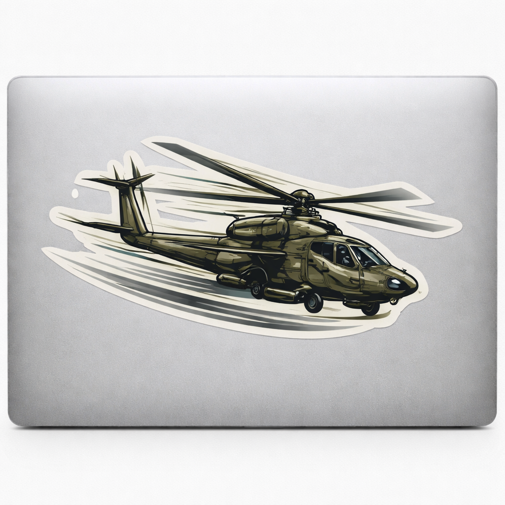 Tactical Helicopter Sticker Decal Vinyl Truck Rear Window Bumper Laptop AUTO Water Bottle Helmets Waterproof Aviation