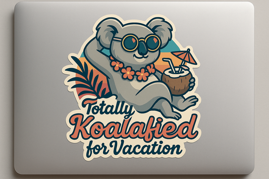 Koala Sticker Decal Vinyl Laptop Car Window Bumper AUTO Water Bottle Helmets Waterproof Australia Wildlife