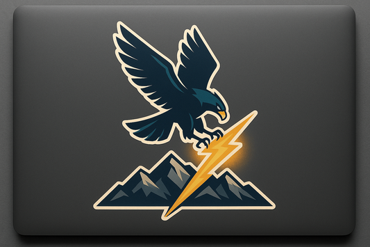 Thunderbird Lightning Mountains Sticker Decal Vinyl Laptop Car Window Bumper AUTO Water Bottle Helmets Waterproof Mythical