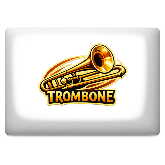 Jazz Humor Sticker Decal Vinyl Laptop Car Window Bumper AUTO Bottle Water Bottle Helmets Waterproof Trombone