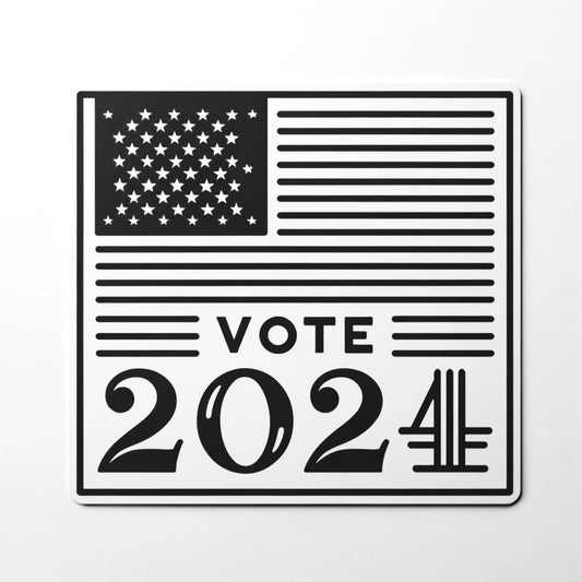 Vinyl sticker: 2024 USA Elections Sophisticated Vote Sticker Decal for Laptop, Wall, Car, Window, Bumper, Truck, Waterproof, Auto, Water Bottle (8)