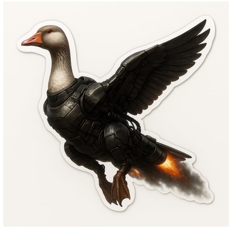 Vinyl sticker: Jet Engine Goose Waterproof Auto Decal for Laptop Wall Car Window Truck Bumper Sticker Water Bottle – Bombombini Gusini Dark Future Combat Edition 4 in