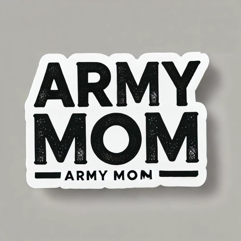 Vinyl sticker: Army Mom Sticker Decal for Laptop, Car, Window, Bumper, Truck, Waterproof Vinyl, Auto, Water Bottle, and More