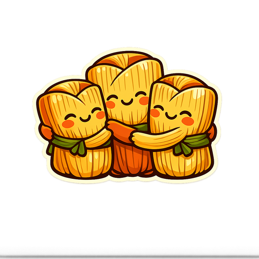Cartoon Tamales Sticker Decal Vinyl Laptop Car Window Bumper AUTO Water Bottle Helmets Waterproof Mexican