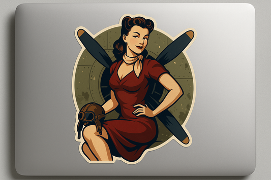 WWII Vintage Warplane Sticker Decal Vinyl Laptop Car Window Bumper AUTO Water Bottle Helmets Waterproof Airplane