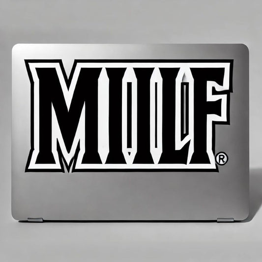 Vinyl sticker: Classic Milf Sticker for Laptop, Wall, Car, Window, Bumper, Waterproof Decal for Trucks and Water Bottles