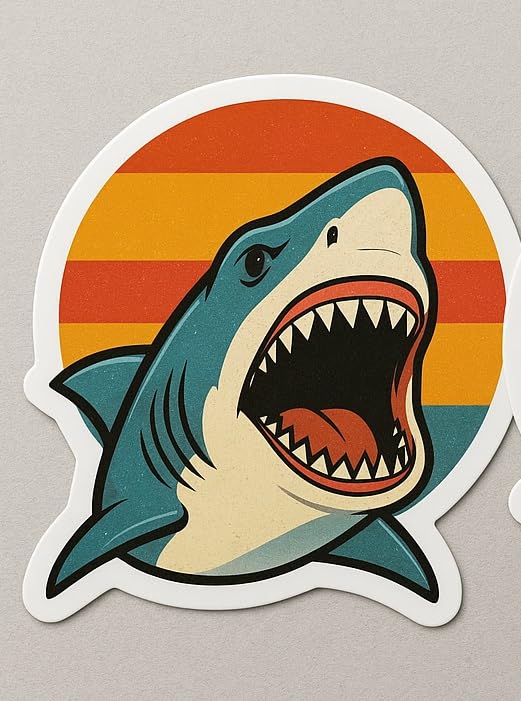 Vinyl sticker: Laptop Wall Car Window Bumper Sticker Decal Truck Waterproof Auto Water Bottle Space Whale Night Landscape Artistic Minimalist Design (6)