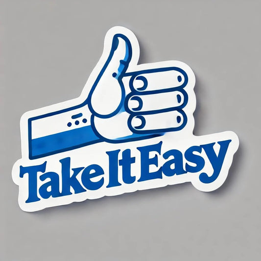 Vinyl sticker: Relax' Sticker Decal for Car, Window, Bumper, Truck - Bold White Text with Peace Sign - Waterproof and Durable (4)