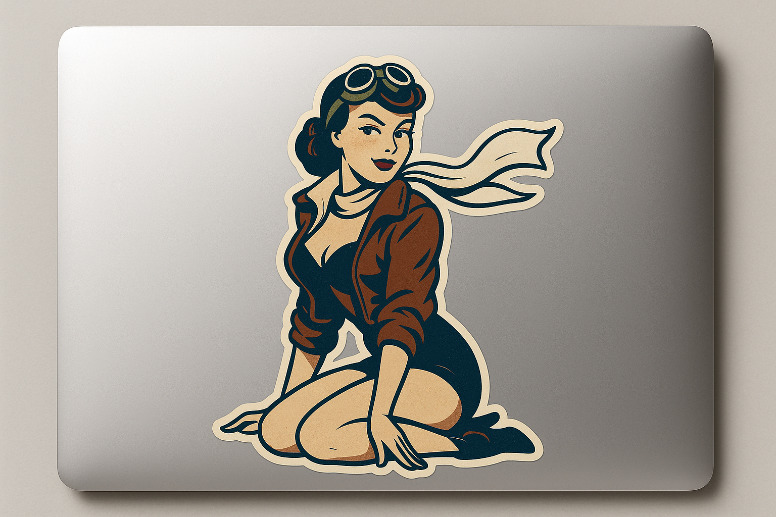 Vintage Warplane Nose Art Sticker Decal Vinyl Laptop Car Window Bumper AUTO Water Bottle Helmets Waterproof