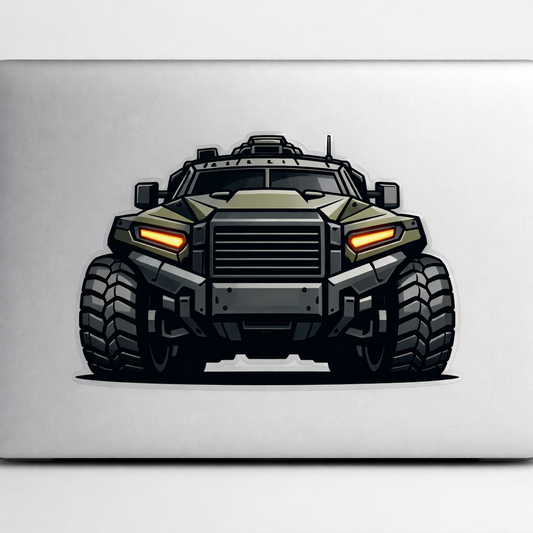 Armored Vehicle Sticker Decal Vinyl Laptop Car Window Bumper AUTO Water Bottle Helmets Waterproof Military