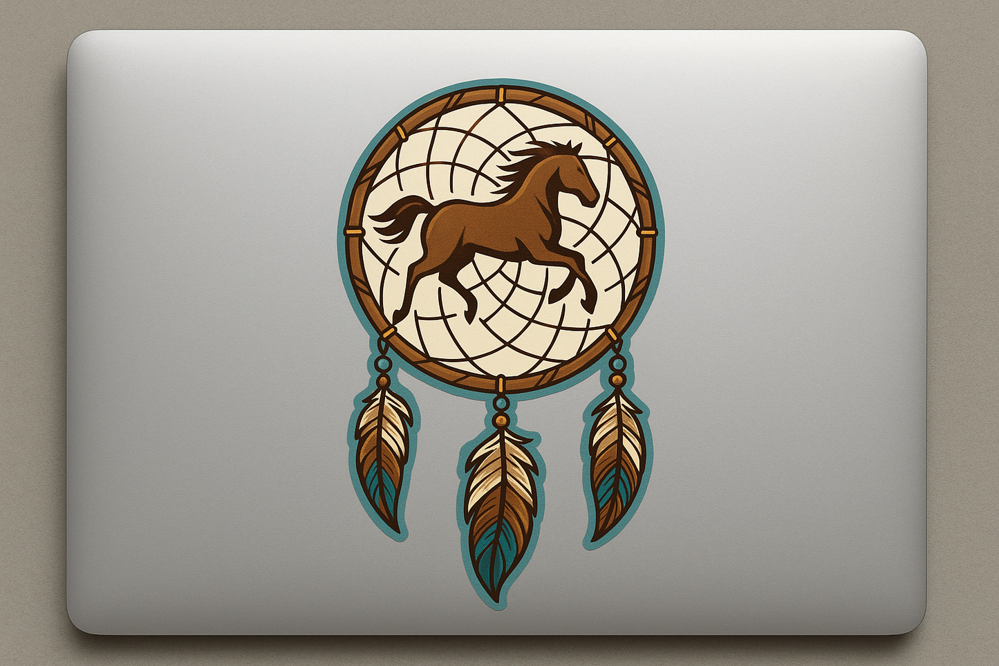 Native American Dreamcatcher Horse Sticker Decal Vinyl Laptop Car Window Bumper AUTO Water Bottle Helmets Waterproof