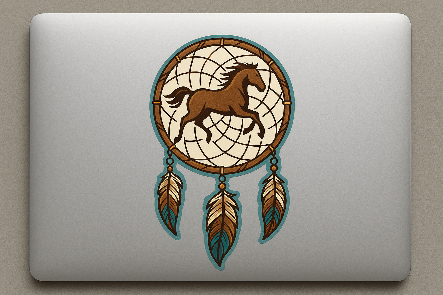 Native American Dreamcatcher Horse Sticker Decal Vinyl Laptop Car Window Bumper AUTO Water Bottle Helmets Waterproof