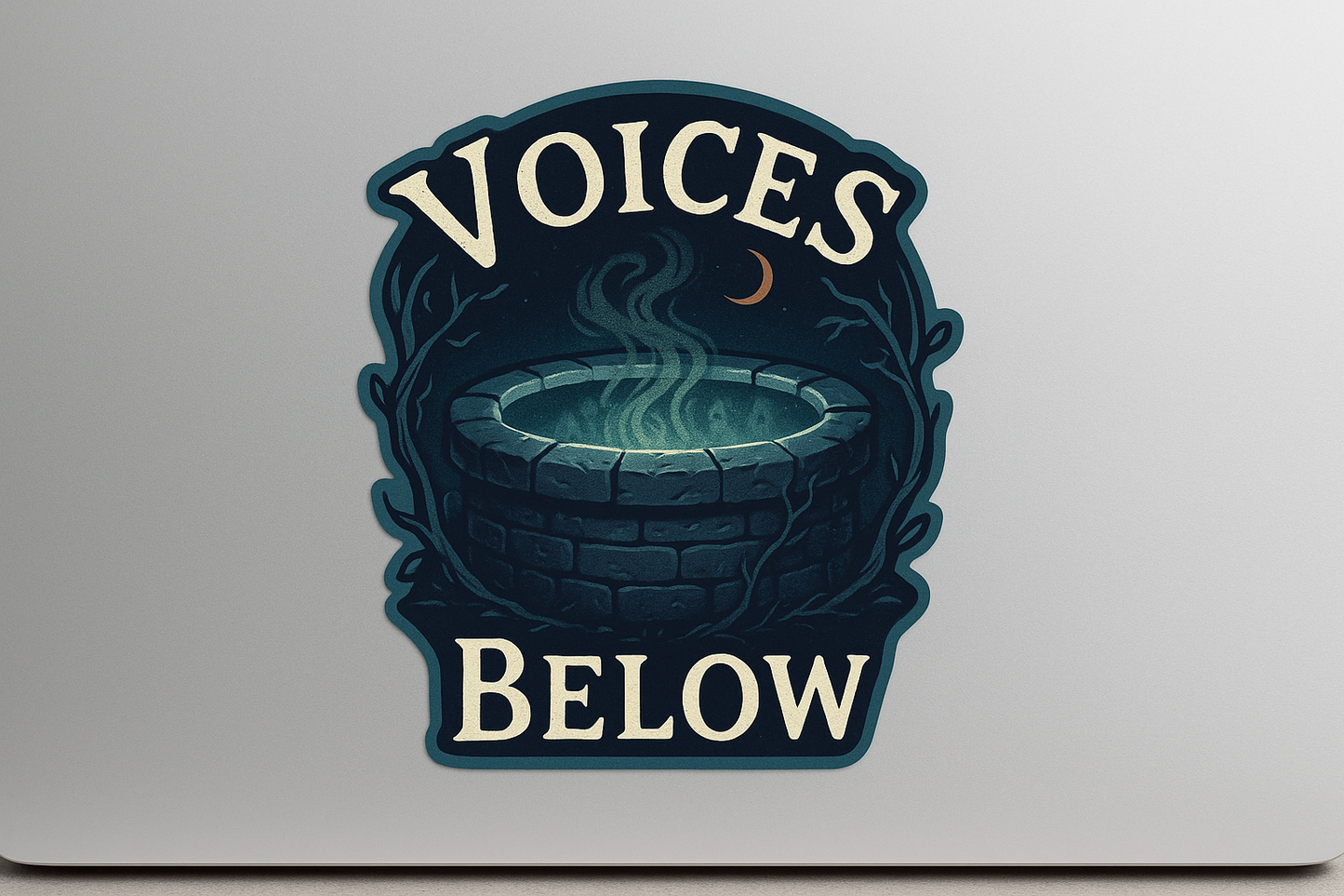 Voices Below Haunted Well Sticker Decal Vinyl Laptop Car Window Bumper AUTO Water Bottle Helmets Waterproof