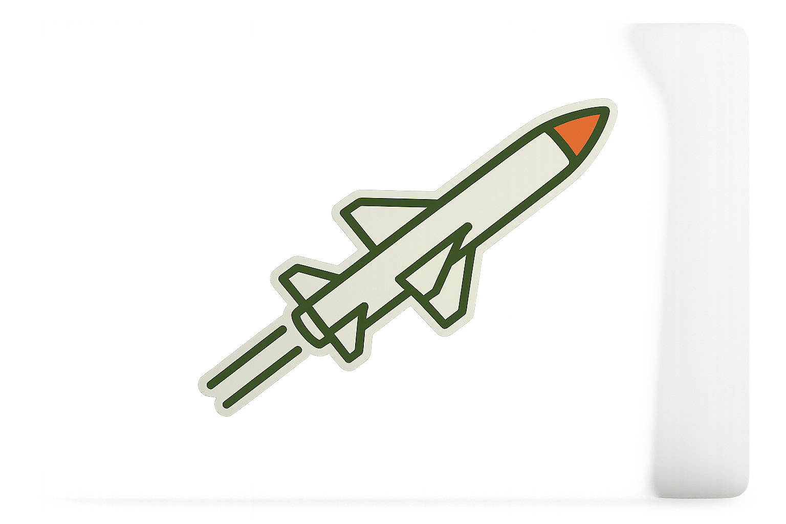 AA Anti-Aircraft Missile Sticker Decal Vinyl Laptop Car Window Bumper AUTO Water Bottle Helmets Waterproof Military