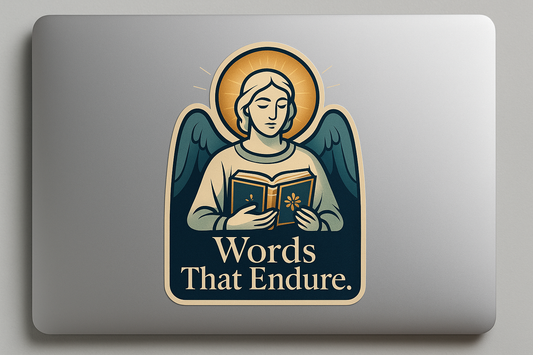 Gabriel Divine Book Sticker Decal Vinyl Laptop Car Window Bumper AUTO Water Bottle Helmets Waterproof Angelic