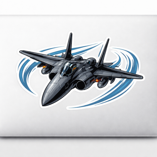 FJ Fighter Jet Sticker Decal Vinyl Laptop Car Window Bumper AUTO Water Bottle Helmets Waterproof Aircraft Military