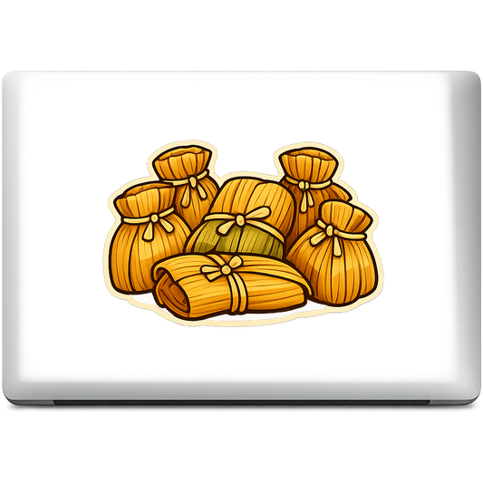 Traditional Family Tamale Sticker Decal Vinyl Laptop Car Window Bumper AUTO Water Bottle Helmets Waterproof Mexican Art