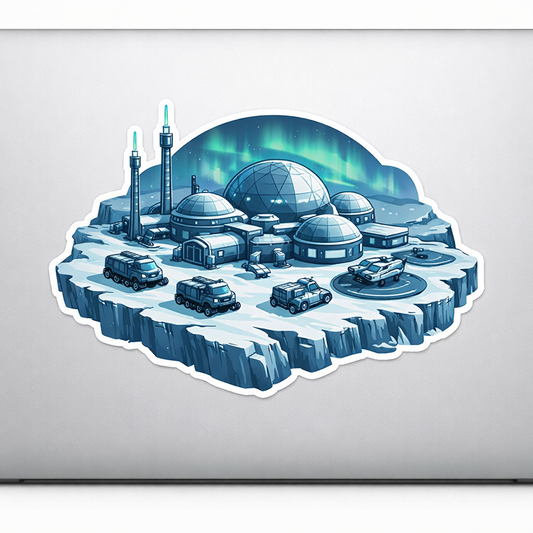 Arctic Base Sticker Decal Vinyl Laptop Car Window Bumper AUTO Water Bottle Helmets Waterproof Antennas Vehicles