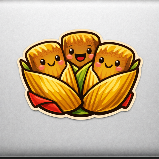 CTR Cartoon Tamales Sticker Decal Vinyl Laptop Car Window Bumper AUTO Water Bottle Helmets Waterproof Mexican Food