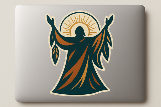 Medicine Man Sticker Decal Vinyl Laptop Car Window Bumper AUTO Water Bottle Helmets Waterproof Indigenous Healer