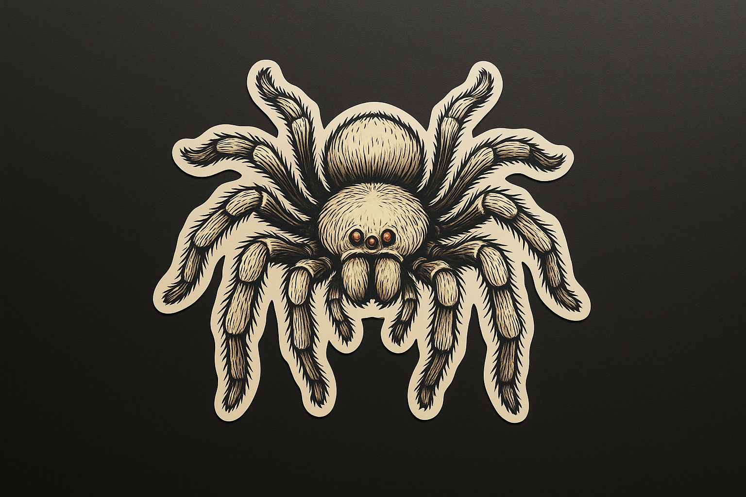 Giant Spider Sticker Decal Vinyl Laptop Car Window Bumper AUTO Water Bottle Helmets Waterproof