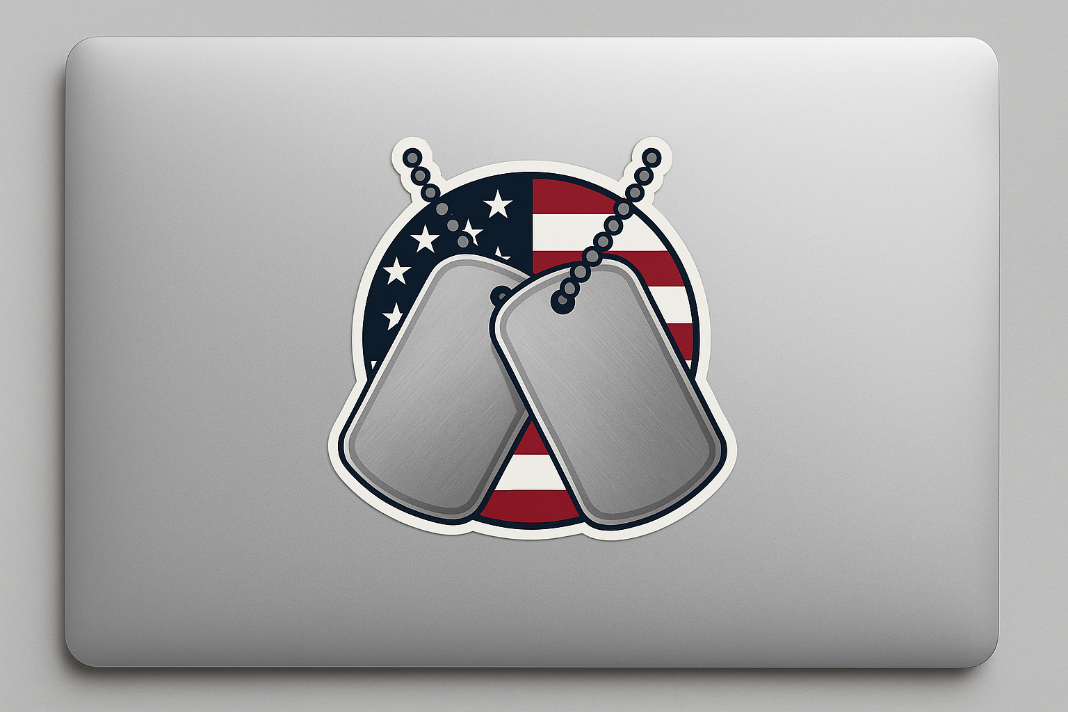 US United States Dog Tags Sticker Decal Vinyl Laptop Car Window Bumper AUTO Water Bottle Helmets Waterproof Flag