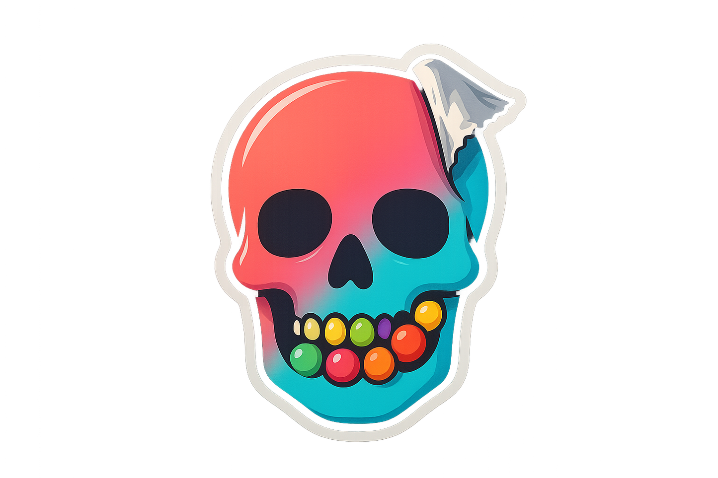 Skull Candy Sticker Decal Vinyl Laptop Car Window Bumper AUTO Water Bottle Helmets Waterproof