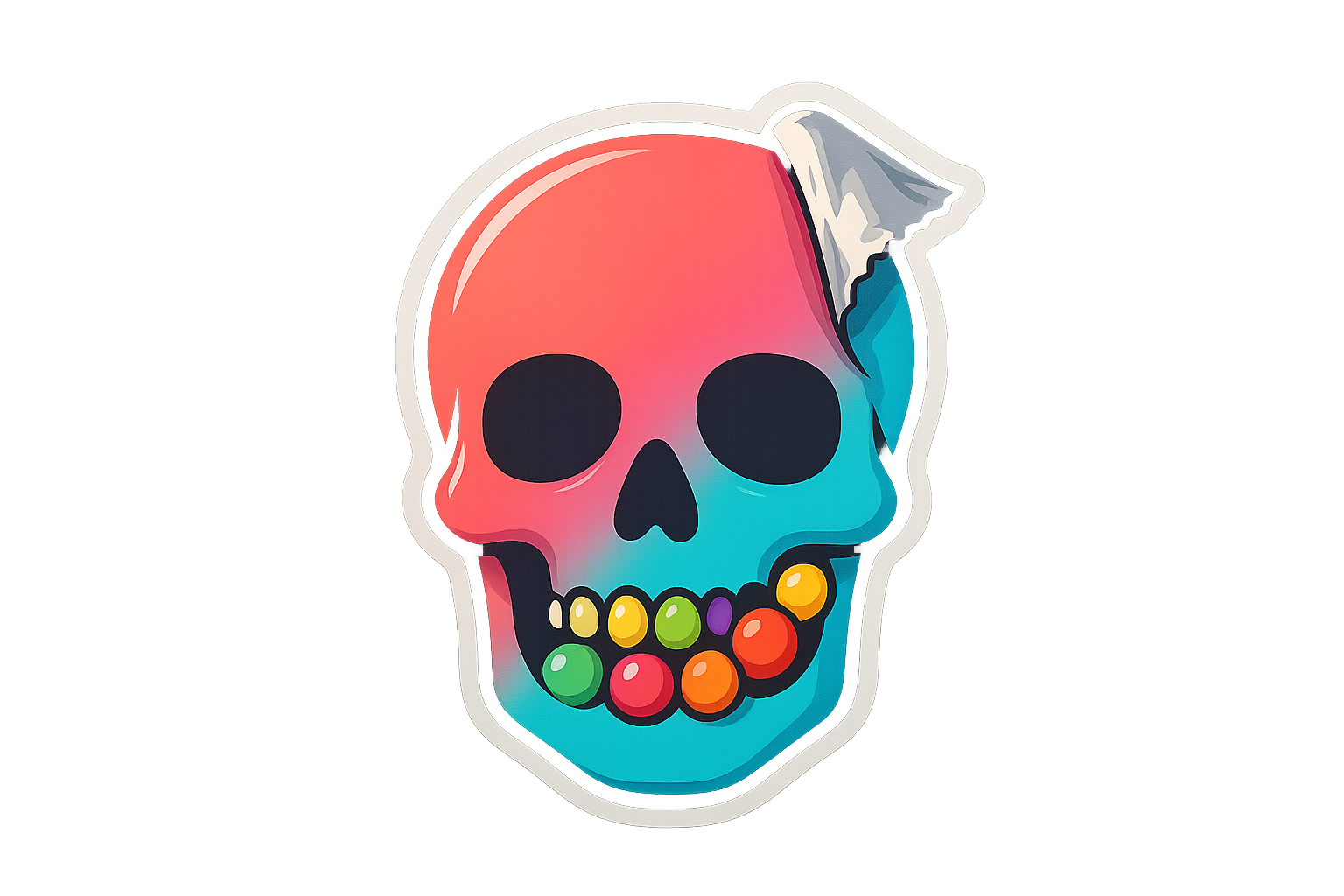 Skull Candy Sticker Decal Vinyl Laptop Car Window Bumper AUTO Water Bottle Helmets Waterproof