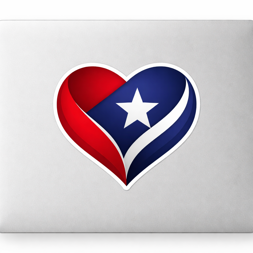 PR Puerto Rico Sticker Decal Vinyl Laptop Car Window Bumper AUTO Water Bottle Helmets Waterproof