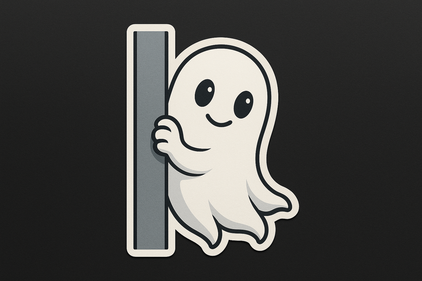 Ghost Peeking Sticker Decal Vinyl Laptop Car Window Bumper AUTO Bottle Water Bottle Helmets Waterproof