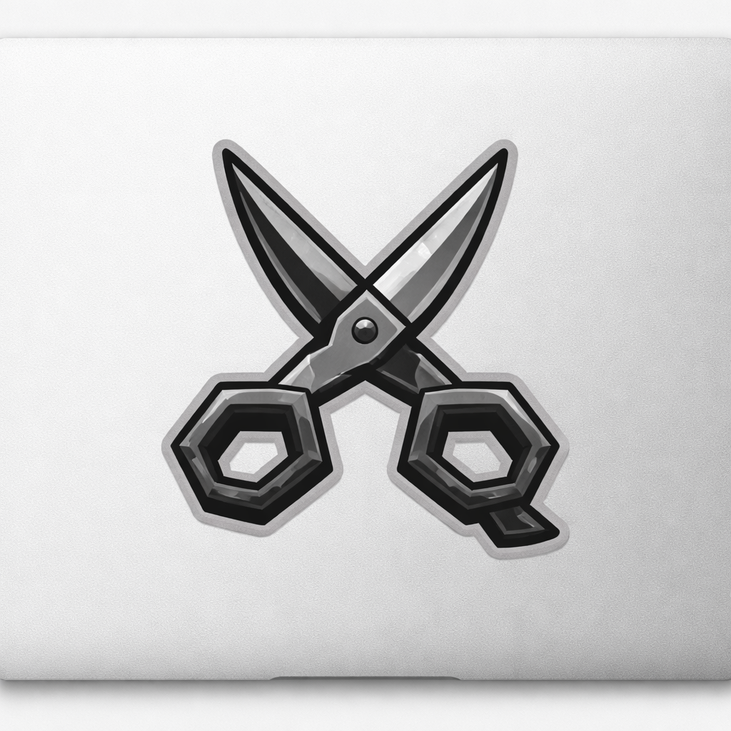Industrial Barber Logo Sticker Decal Vinyl Laptop Car Window Bumper AUTO Water Bottle Helmets Waterproof