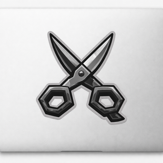 Industrial Barber Logo Sticker Decal Vinyl Laptop Car Window Bumper AUTO Water Bottle Helmets Waterproof