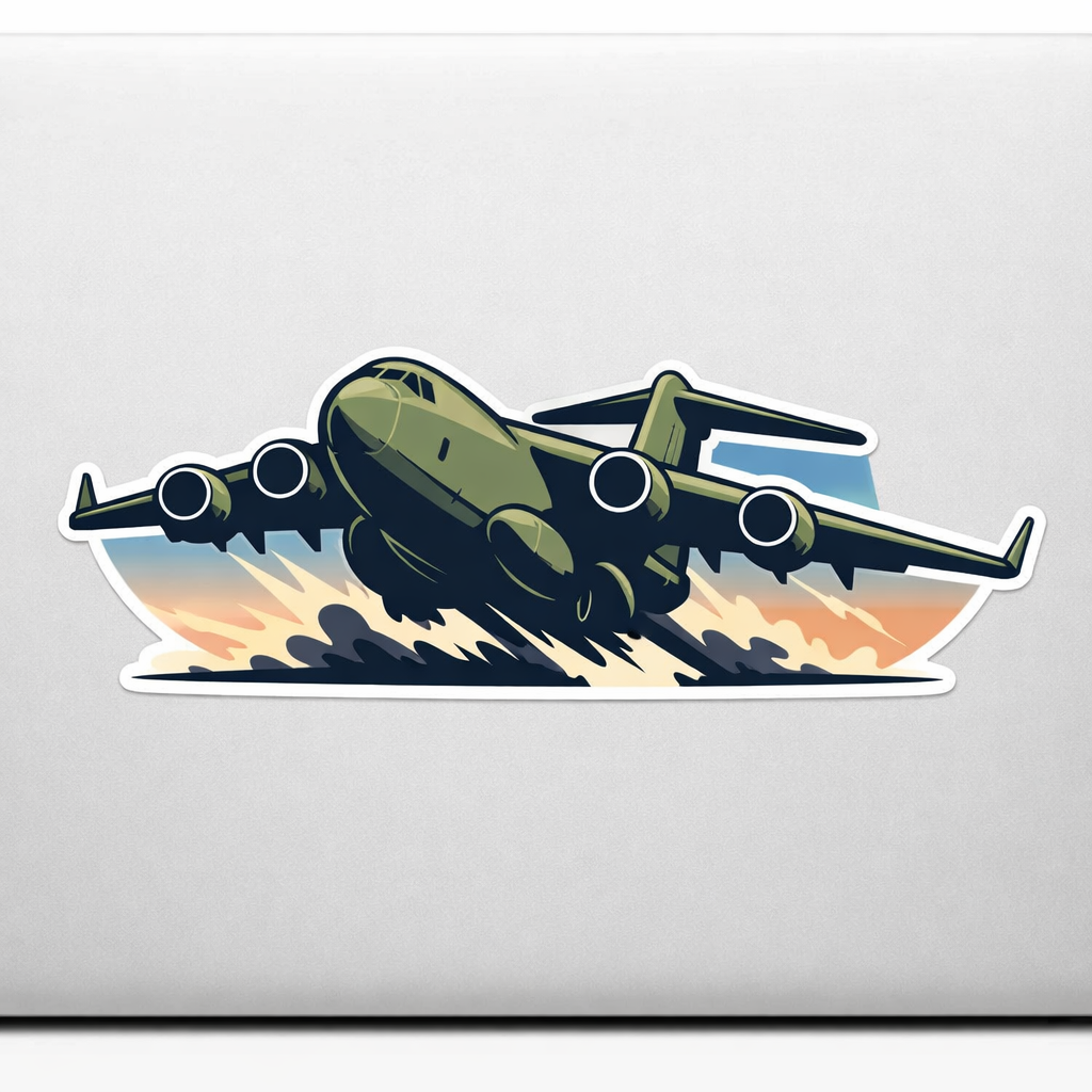 ACFT Aircraft Sticker Decal Vinyl Laptop Car Window Bumper AUTO Water Bottle Helmets Waterproof Aviation