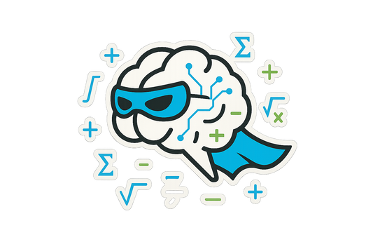 Logic Hero Brain Sticker Decal Vinyl Laptop Car Window Bumper AUTO Water Bottle Helmets Waterproof Math Symbols