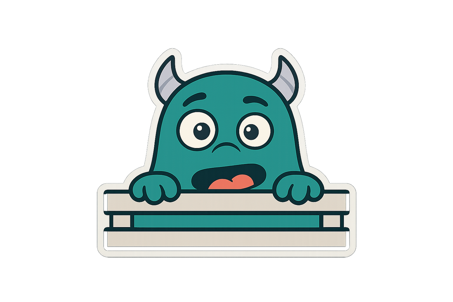 Monster Peek Under Bed Sticker Decal Vinyl Laptop Car Window Bumper AUTO Water Bottle Helmets Waterproof