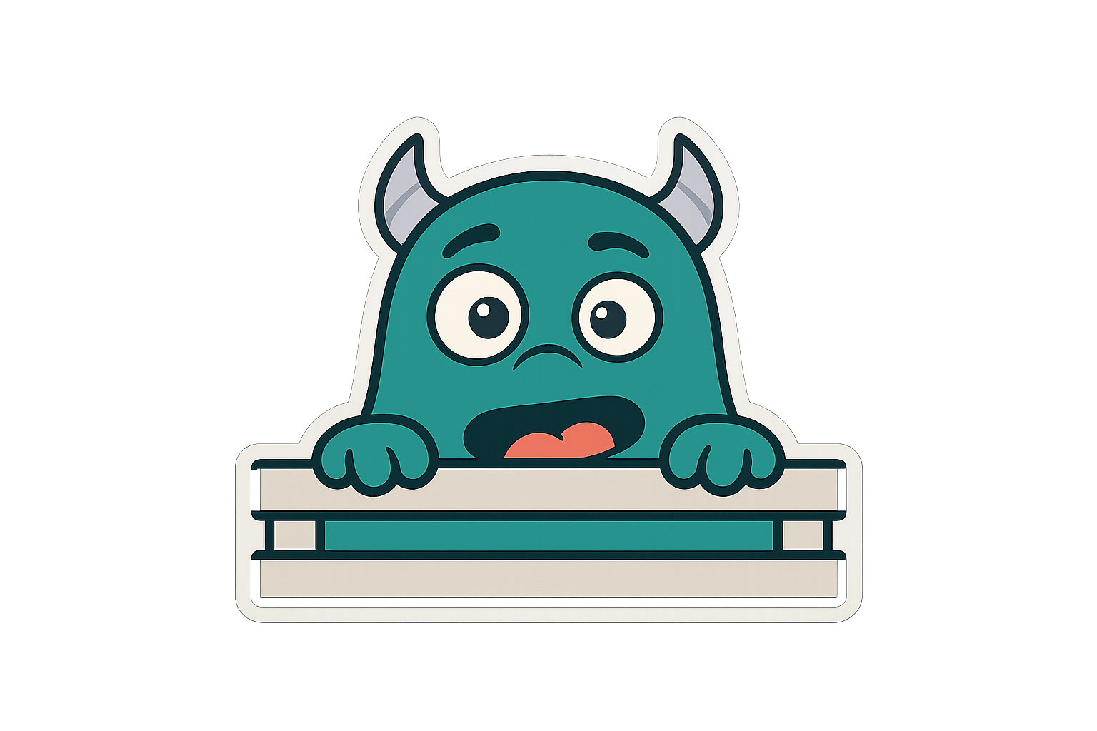 Monster Peek Under Bed Sticker Decal Vinyl Laptop Car Window Bumper AUTO Water Bottle Helmets Waterproof