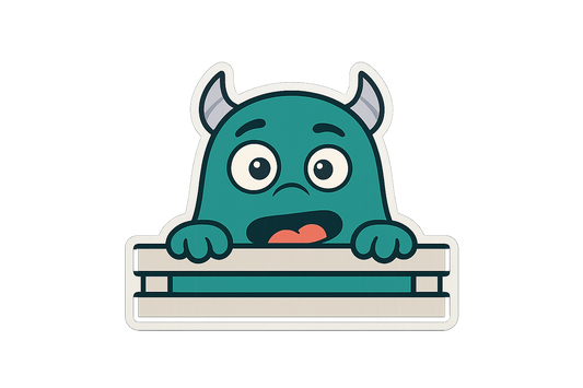 Monster Peek Under Bed Sticker Decal Vinyl Laptop Car Window Bumper AUTO Water Bottle Helmets Waterproof