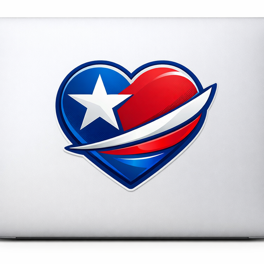 PR Puerto Rico Flag Sticker Decal Vinyl Laptop Car Window Bumper AUTO Water Bottle Helmets Waterproof