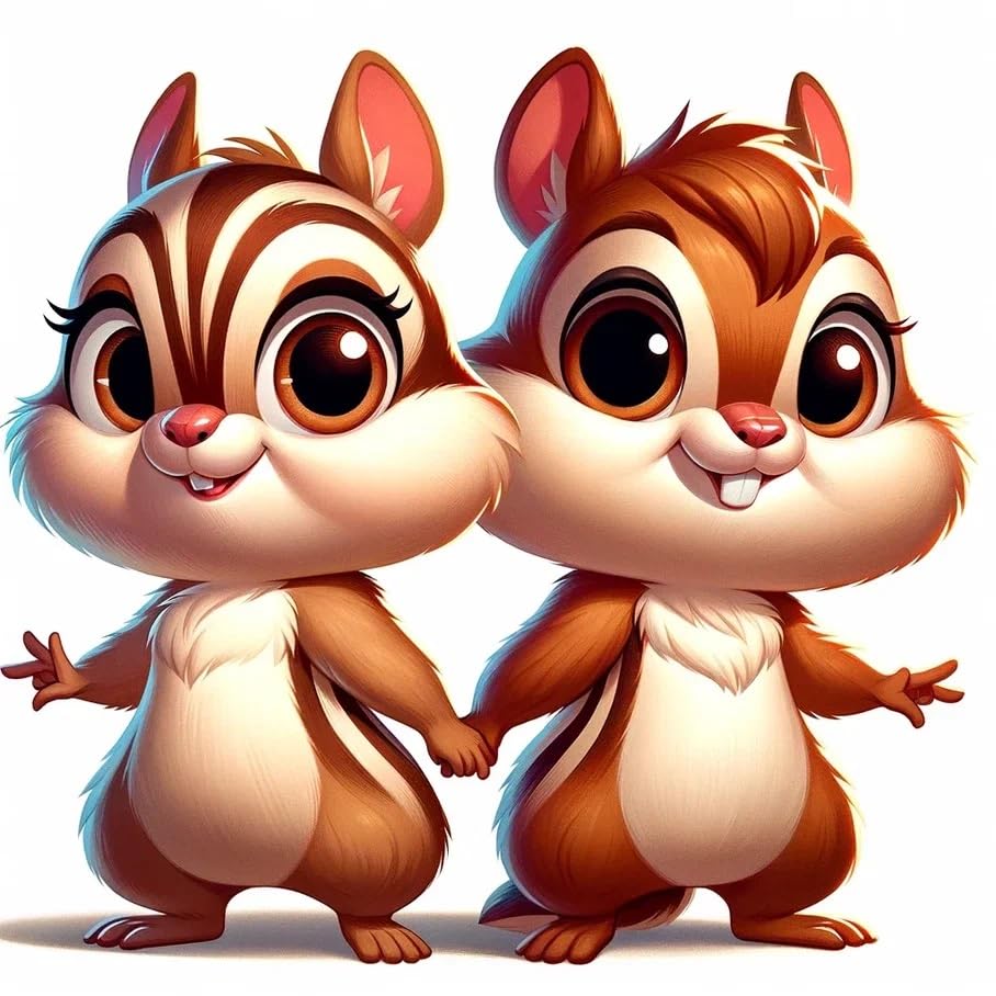 Vinyl sticker: Cute Names of Lovers Happy Chipmunks Holding Hands Vinyl Sticker Durable & Waterproof Custom Couple Decals for Laptops Cars and Walls Perfect for Valentine's Day Anniversaries & Romantic Gifts (4")