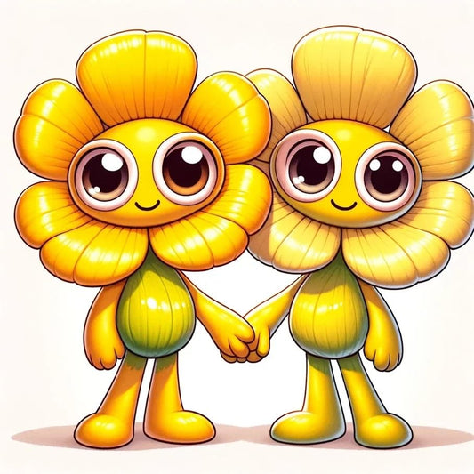 Vinyl sticker: Cute Names of Lovers Happy Buttercup Holding Hands Vinyl Sticker Durable & Waterproof Custom Couple Decals for Laptops Cars and Walls Perfect for Valentine's Day Anniversaries & Romantic Gifts