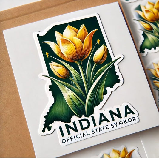Vinyl sticker: Indiana Tulip Tree Nature Vinyl Sticker – Waterproof Car, Laptop, Window, Bumper & Water Bottle Decal (4)