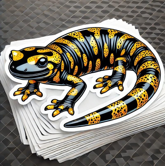 Vinyl sticker: Kansas Tiger Salamander Nature Vinyl Sticker Laptop Wall Car Window Bumper Decal Truck Waterproof Auto Water Bottle (6)