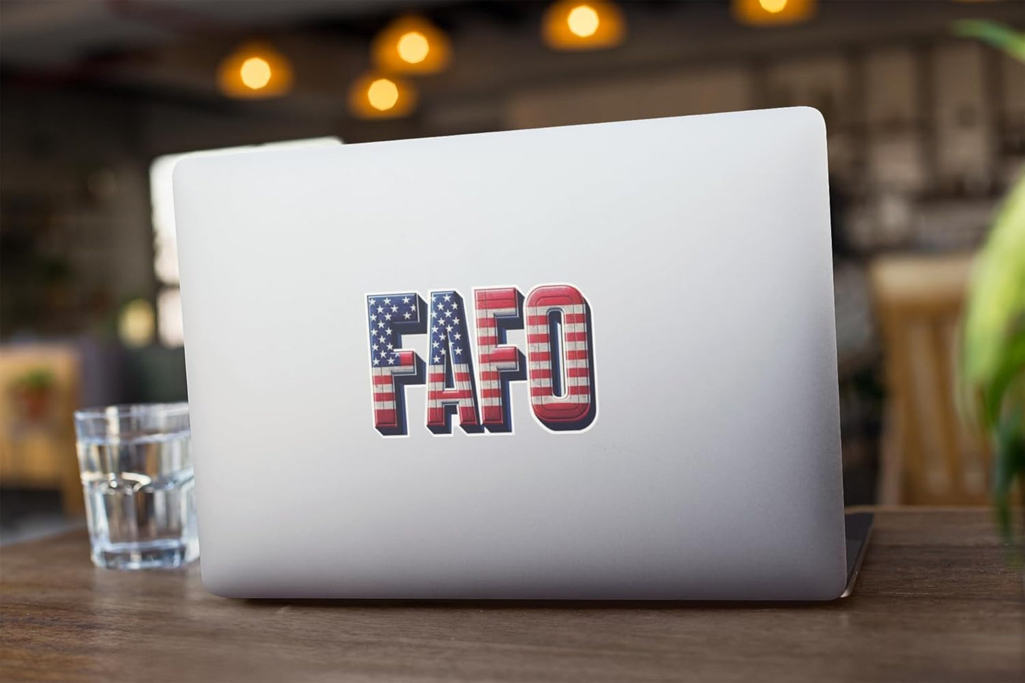 Set of 5 Stickers FAFO Fuck Around and Find Out Decal American Flag USA Waterproof Material Vinyl 4 in
