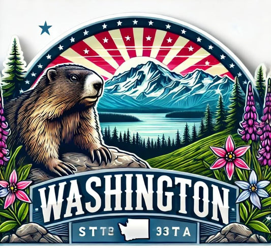 Vinyl sticker: Olympic Marmot Rocky Ledge Sticker Decal for Laptop, Wall, Car, Window, Waterproof Bumper Auto Truck Water Bottle (4)