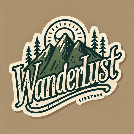 Vinyl sticker: Wanderlust Sticker – Vintage Adventure Design for Car, Wall, Laptop, Water Bottle, Window, Truck Decal – Outdoors and Travel Lovers (4)